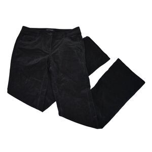 White House Black Market Sleek Boot Corduroy Pants Black Fall Petites Womens 00S